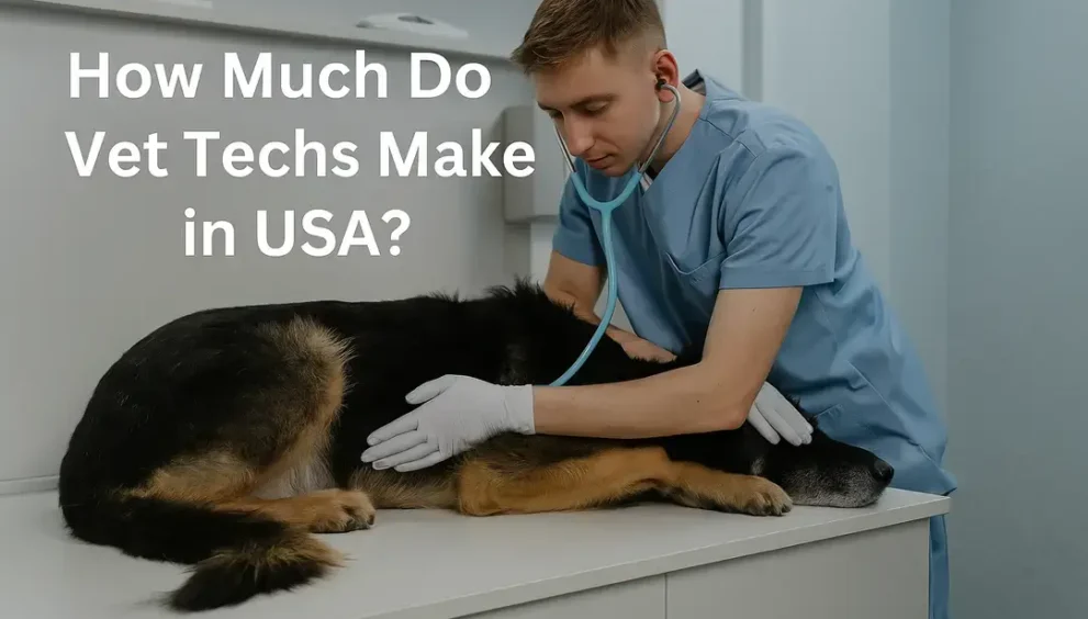 how much do vet techs make in USA
