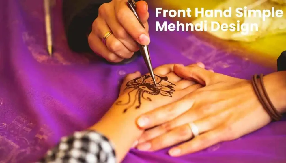 Front Hand Easy Mehndi Design