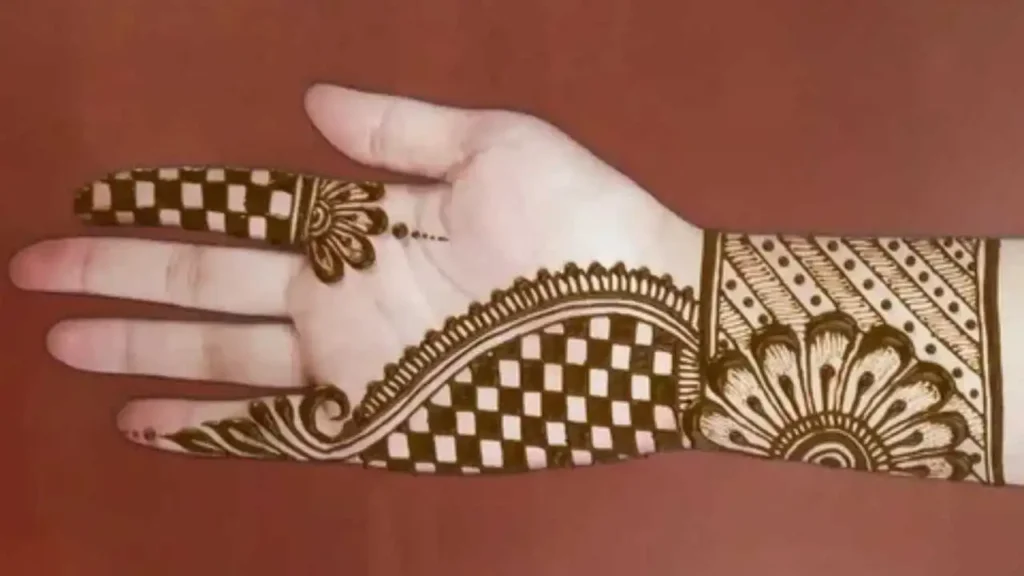Front Hand Easy Mehndi Design