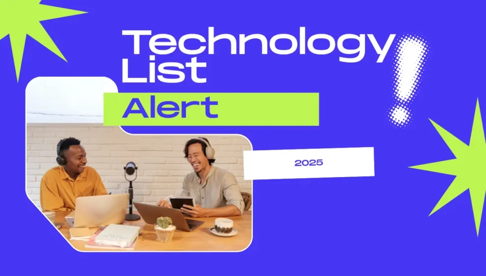 Technology Alert List 2025 | Top AI & Innovation Updates